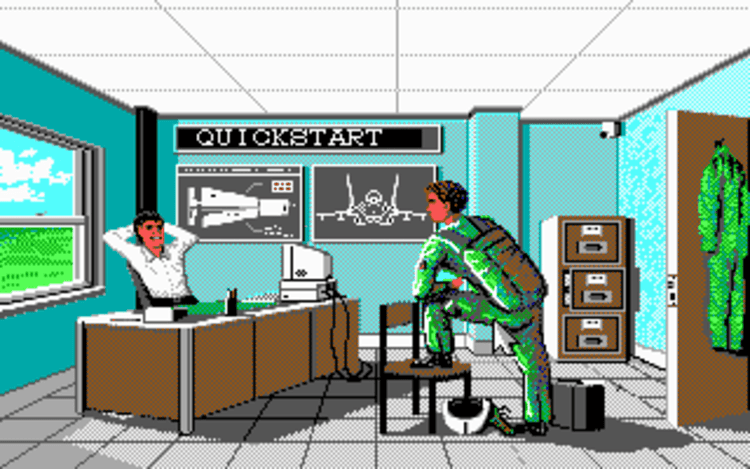 Gameplay screen of F-16 Combat Pilot (8/8)