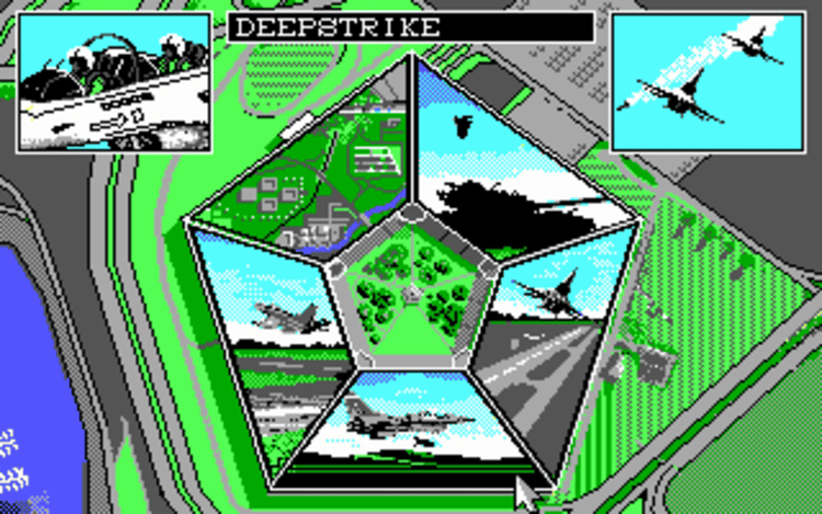 Gameplay screen of F-16 Combat Pilot (5/8)