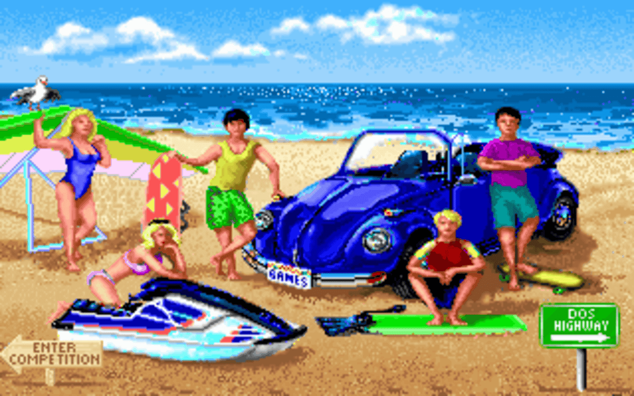 Gameplay screen of California Games II (1/8)