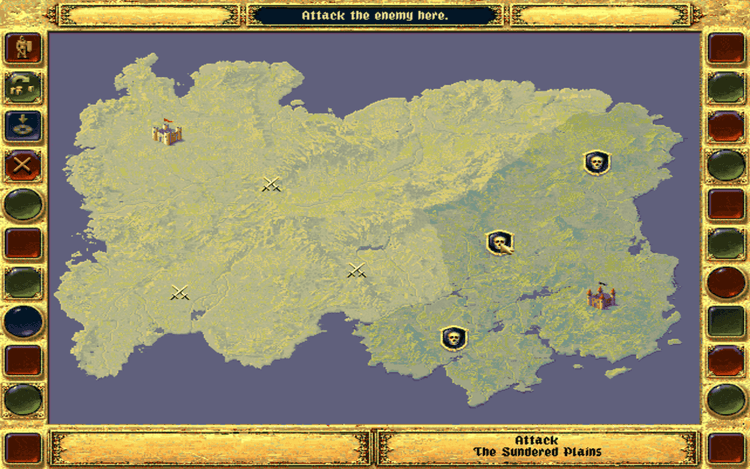 Gameplay screen of Fantasy General (4/8)