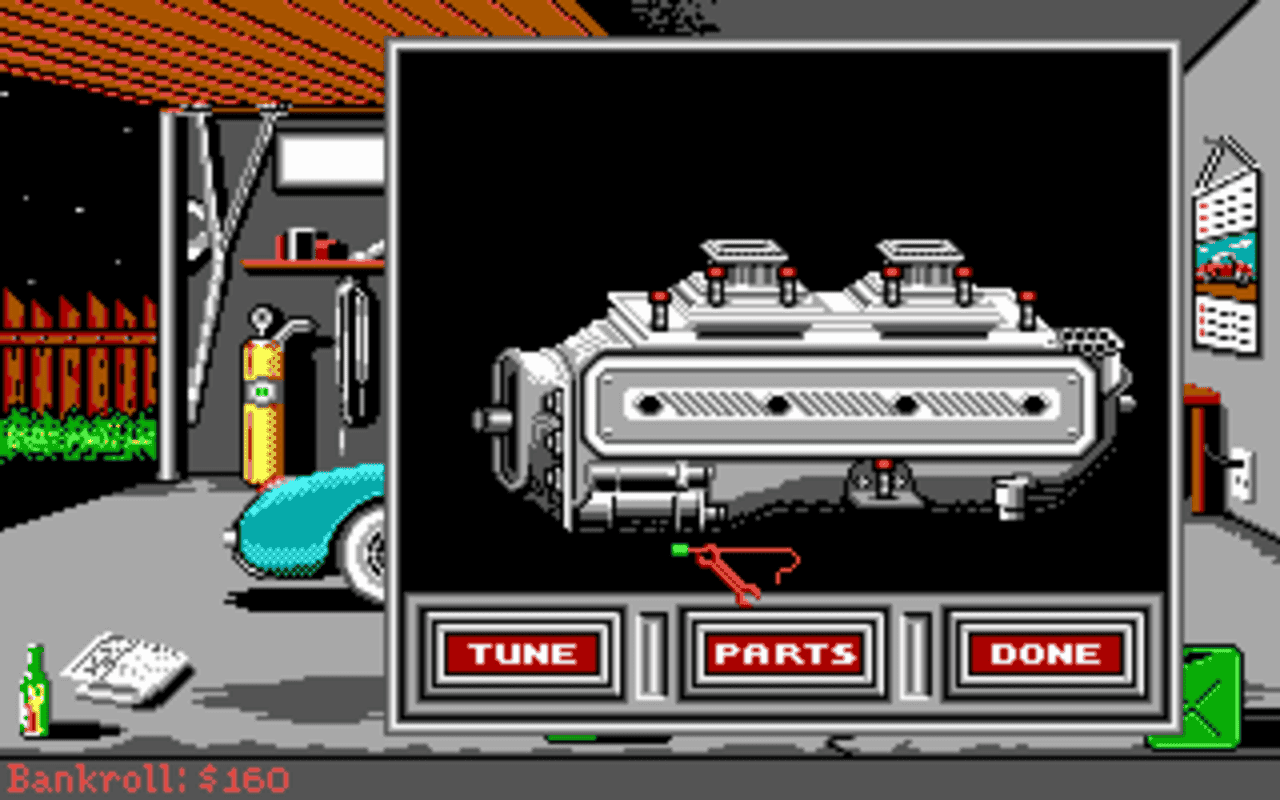 Gameplay screen of Street Rod (3/8)