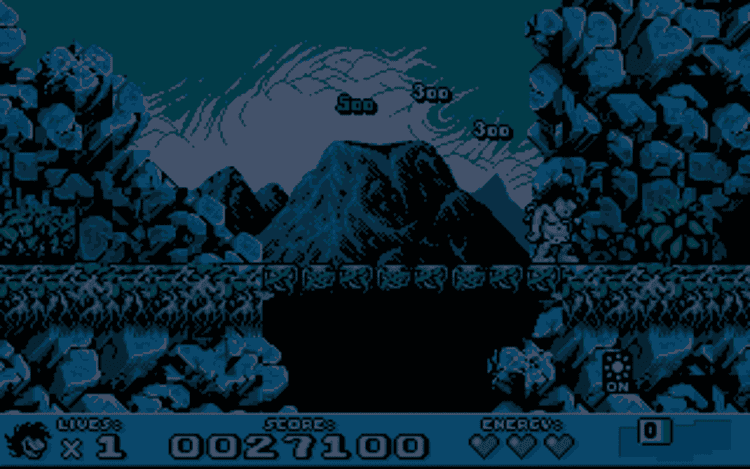 Gameplay screen of Prehistorik 2 (6/8)