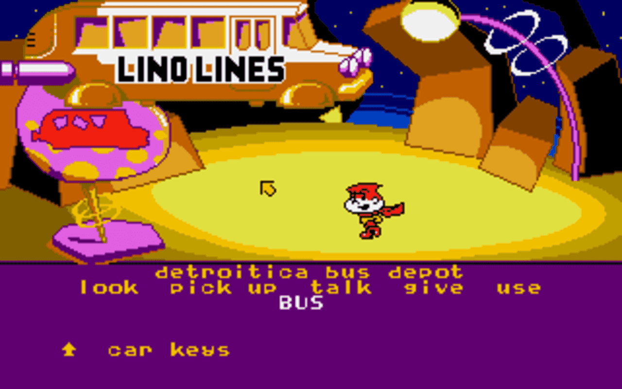 Gameplay screen of Cosmic Spacehead (1/8)