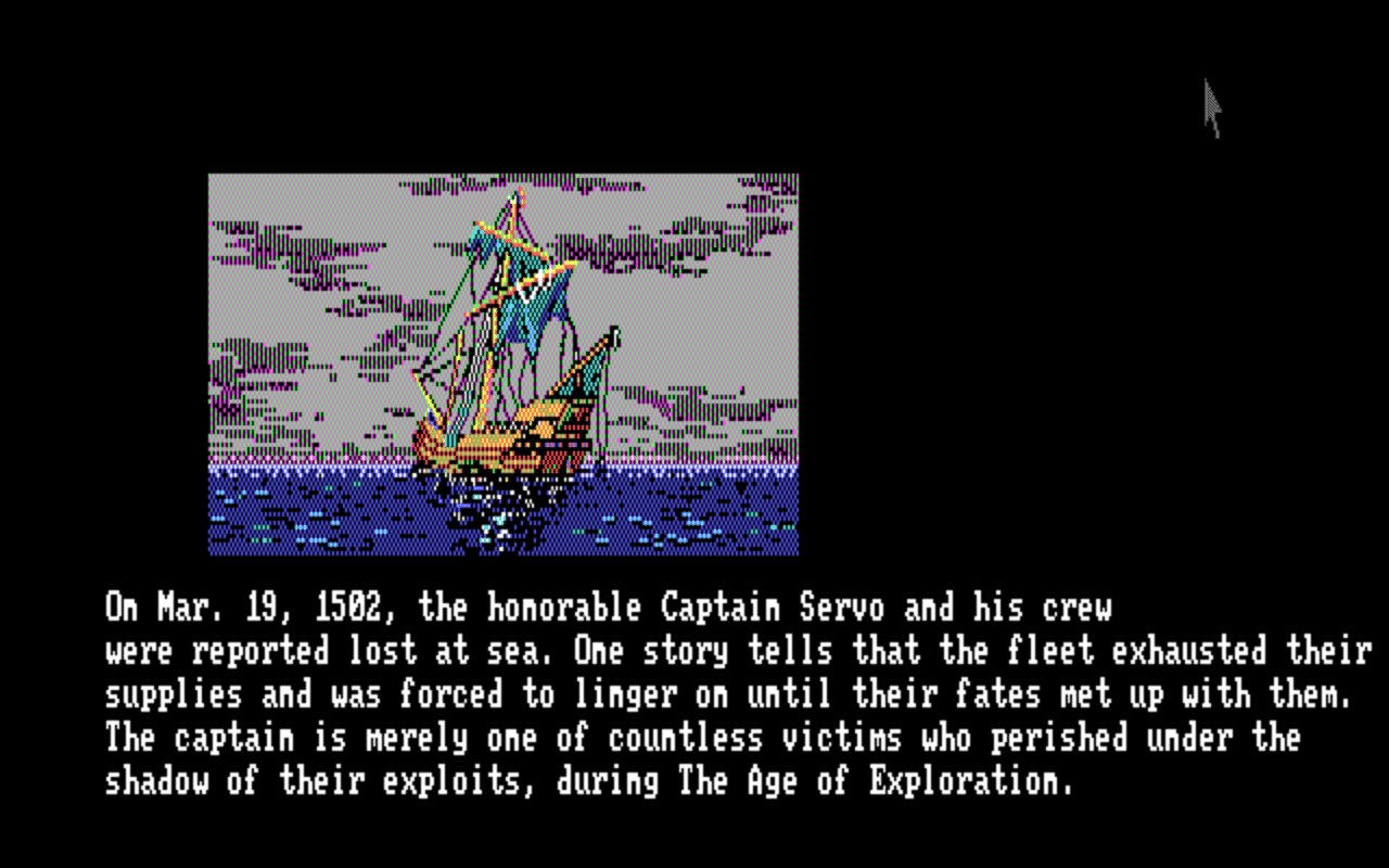 Gameplay screen of Uncharted Waters (4/8)