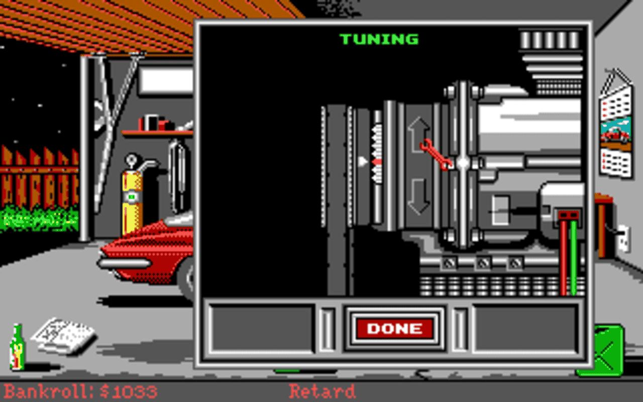 Gameplay screen of Street Rod (7/8)