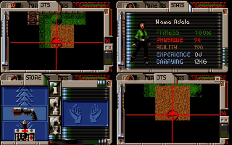 Gameplay screen of Hired Guns (3/8)