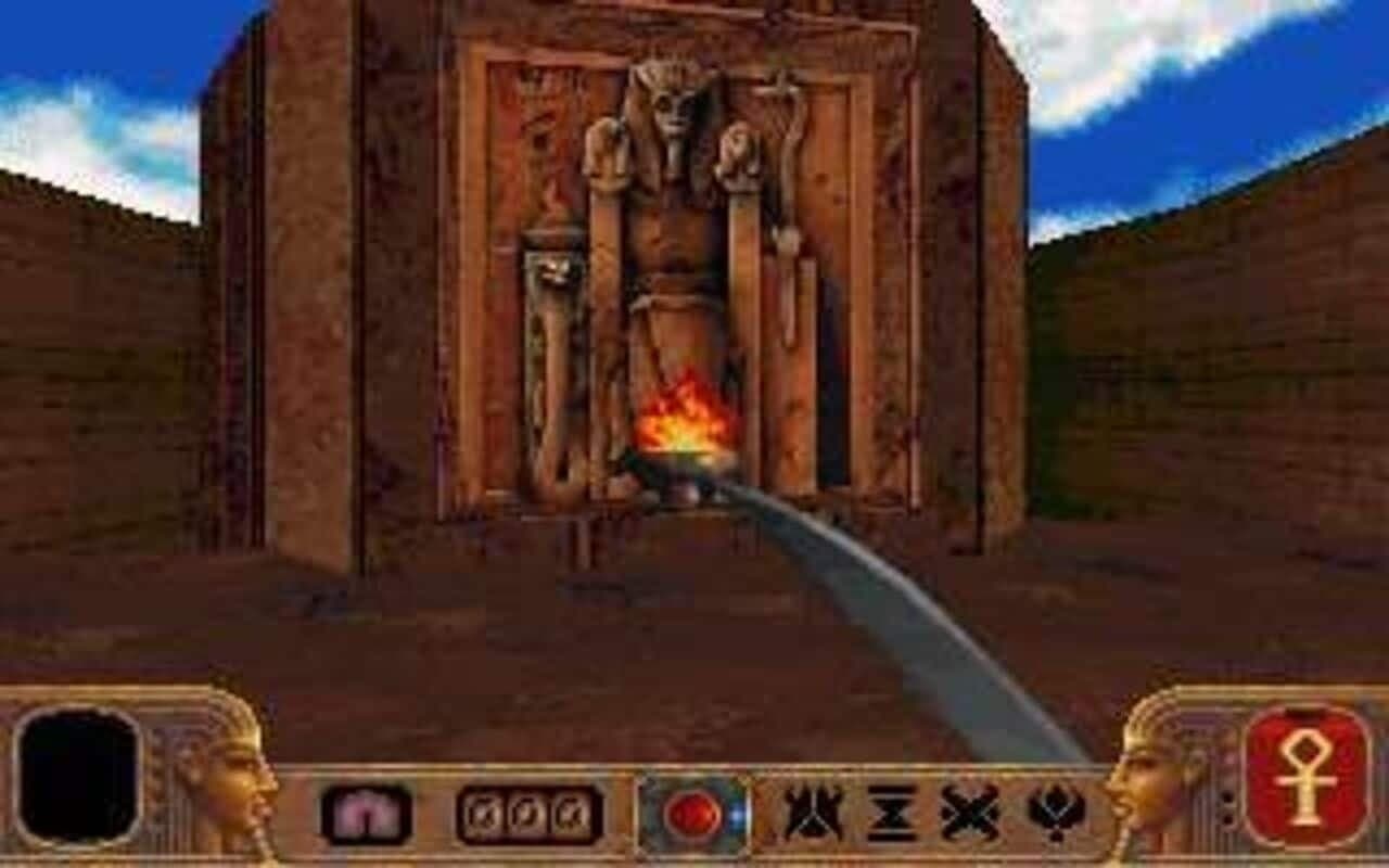 Gameplay screen of Powerslave (1/8)