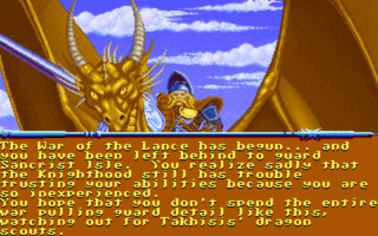 Gameplay screen of DragonStrike (4/8)