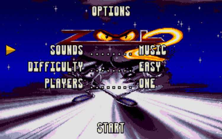 Gameplay screen of Zool 2 (2/8)