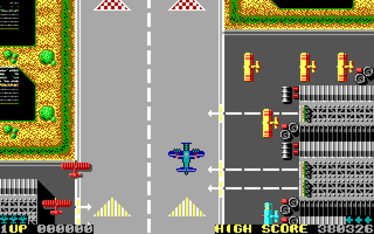 Gameplay screen of Sky Shark (1/4)
