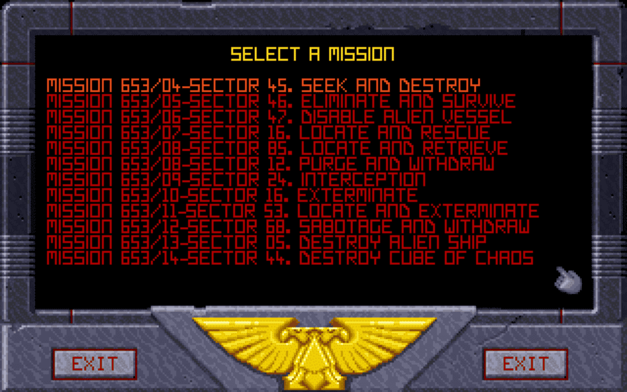 Gameplay screen of Space Crusade (2/8)