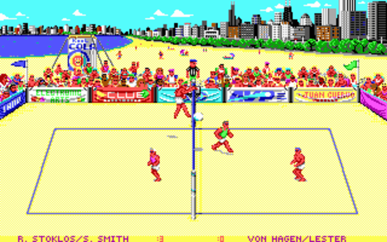 Gameplay screen of Kings of the Beach (1/8)