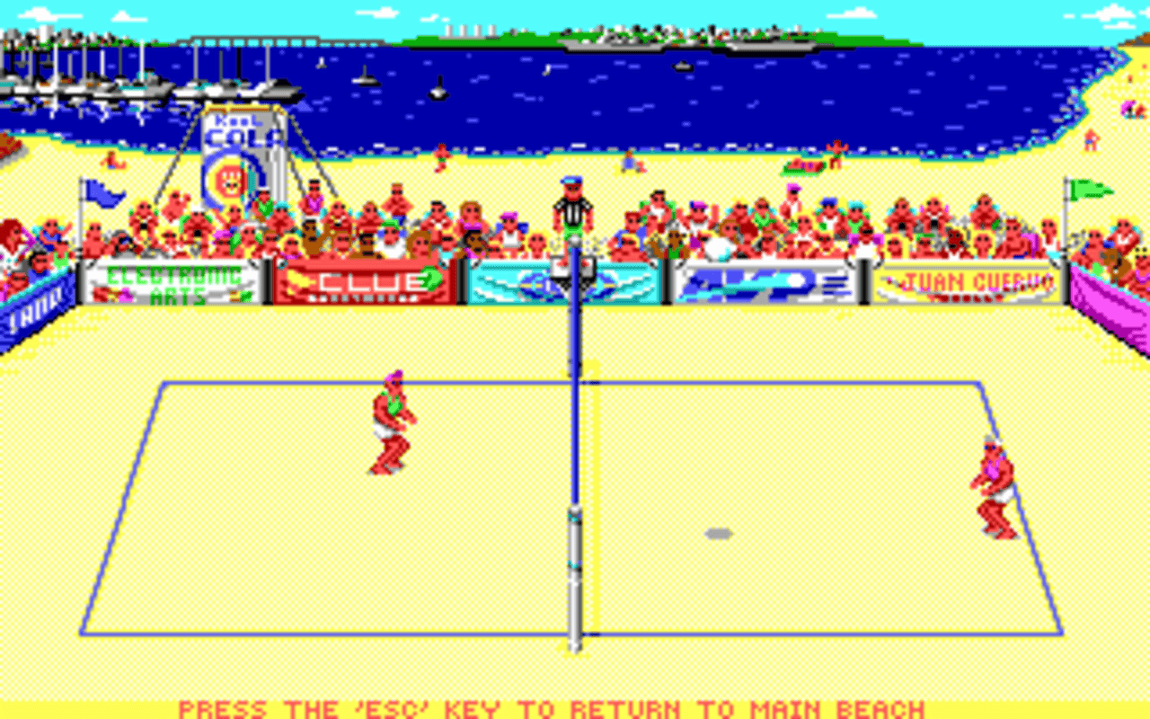 Gameplay screen of Kings of the Beach (3/8)