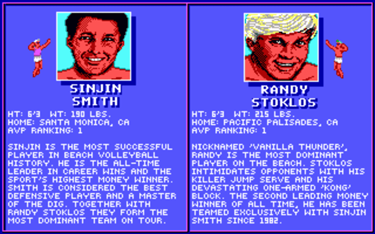 Gameplay screen of Kings of the Beach (4/8)
