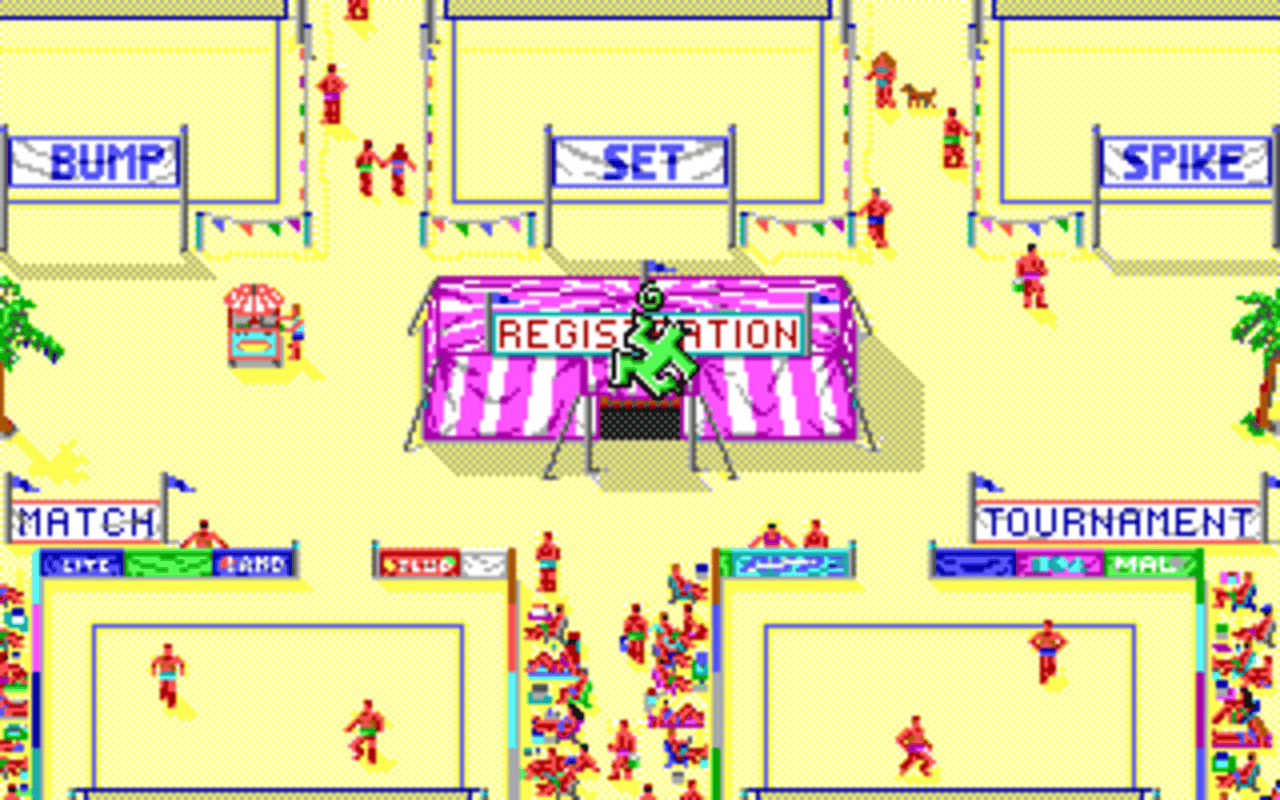 Gameplay screen of Kings of the Beach (5/8)