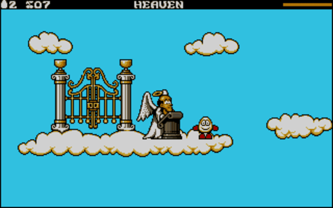 Gameplay screen of Dizzy: Prince of the Yolkfolk (7/8)