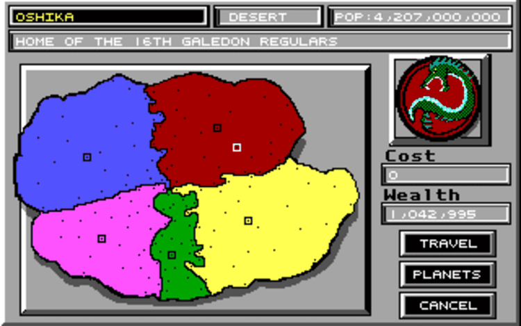 Gameplay screen of MechWarrior (8/8)
