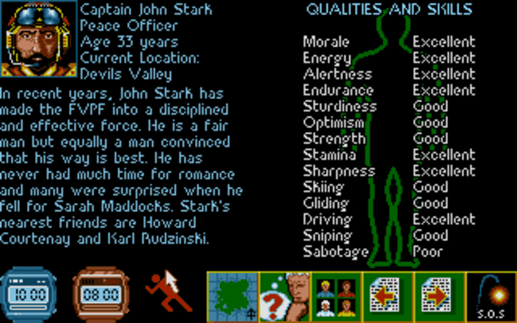 Gameplay screen of Midwinter (2/8)