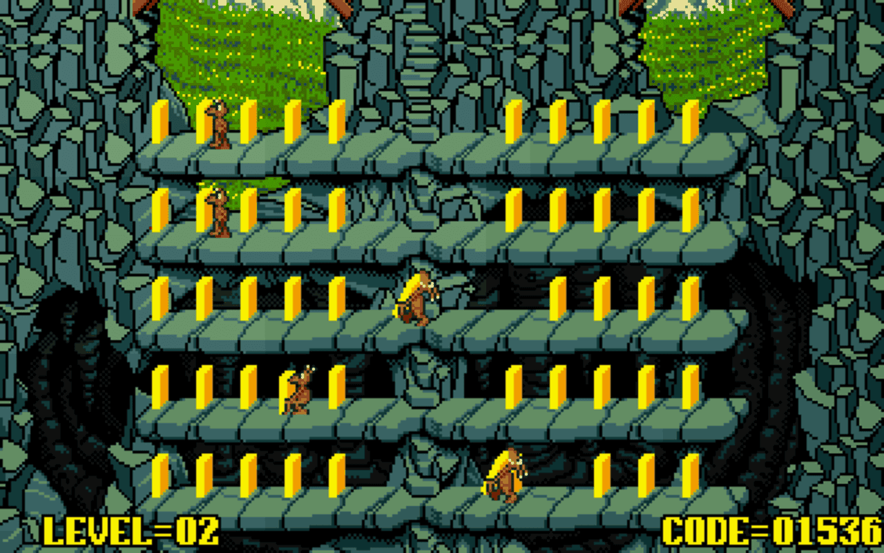 Gameplay screen of Push-Over (1/8)