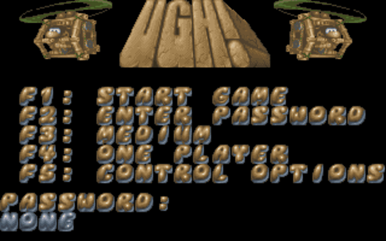 Gameplay screen of Ugh! (6/8)