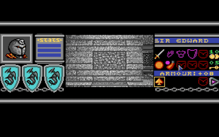 Gameplay screen of Bloodwych (5/8)