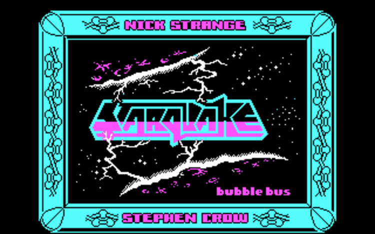 Gameplay screen of Starquake (1/4)