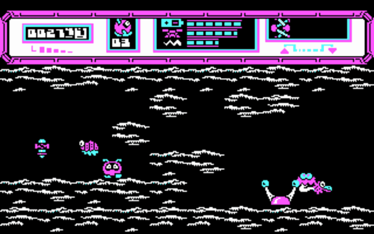Gameplay screen of Starquake (4/4)