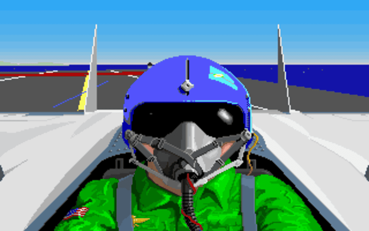 Gameplay screen of F-15 Strike Eagle II (3/8)