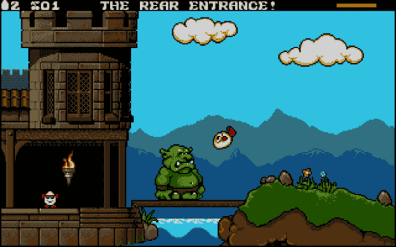 Gameplay screen of Dizzy: Prince of the Yolkfolk (1/8)