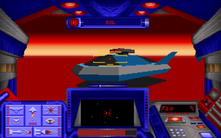 Gameplay screen of Stellar 7 (8/8)