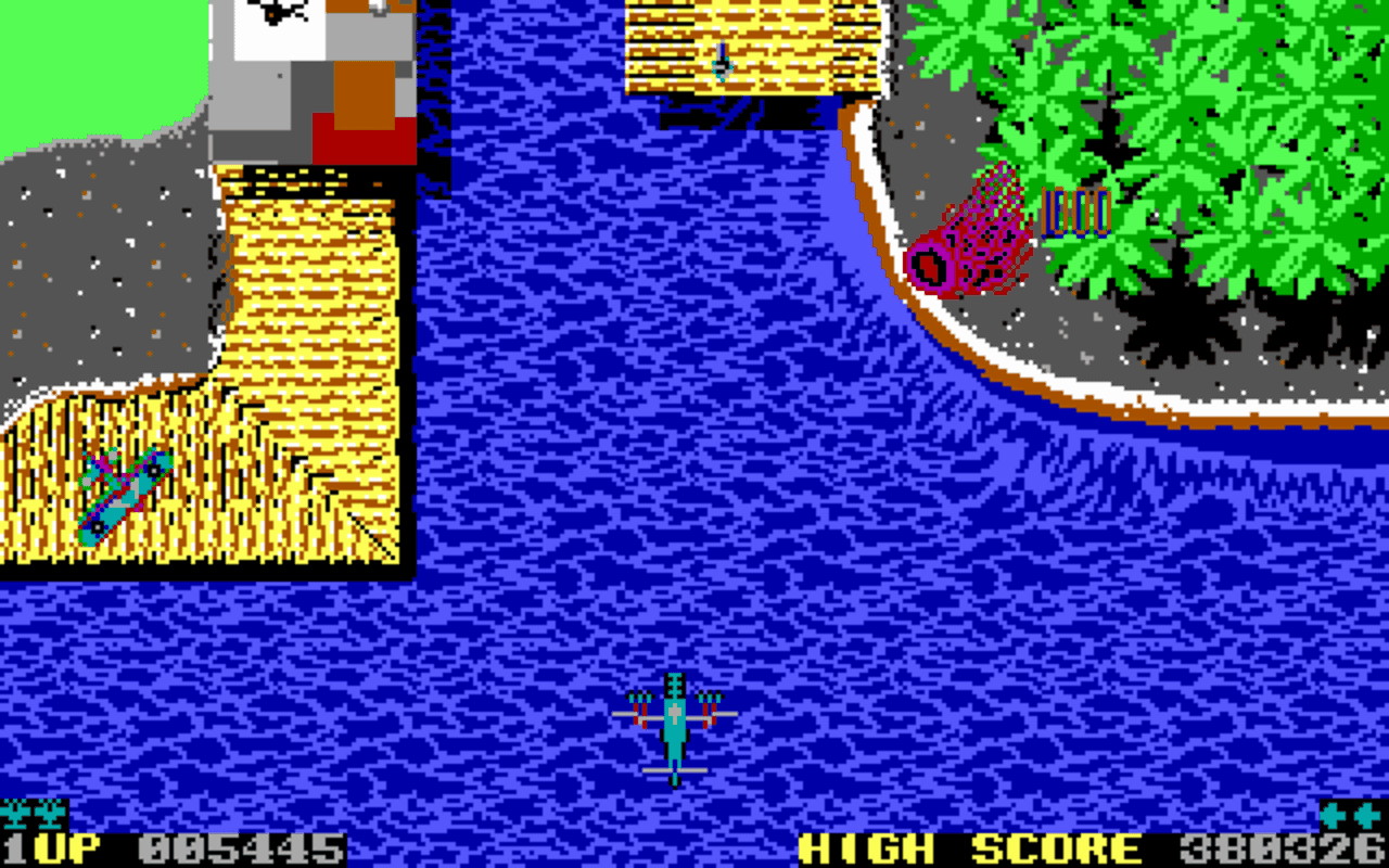 Gameplay screen of Sky Shark (4/4)