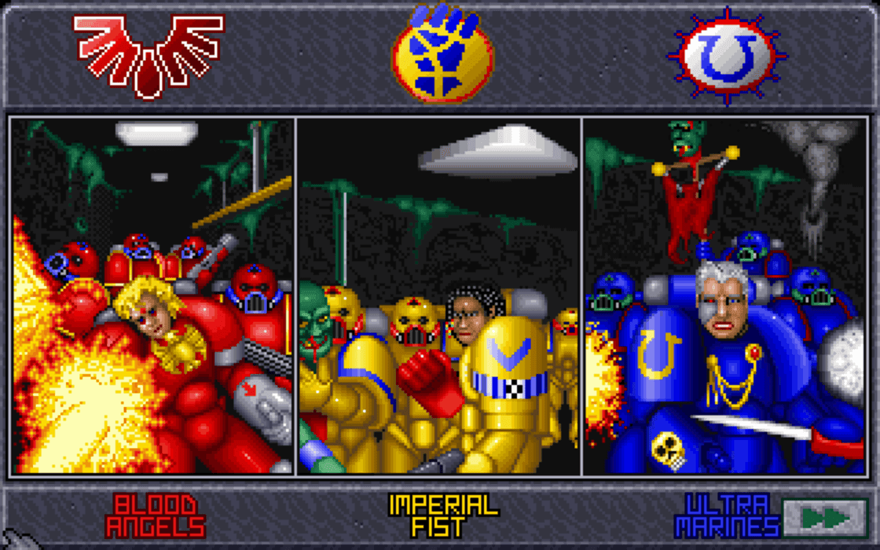Gameplay screen of Space Crusade (1/8)