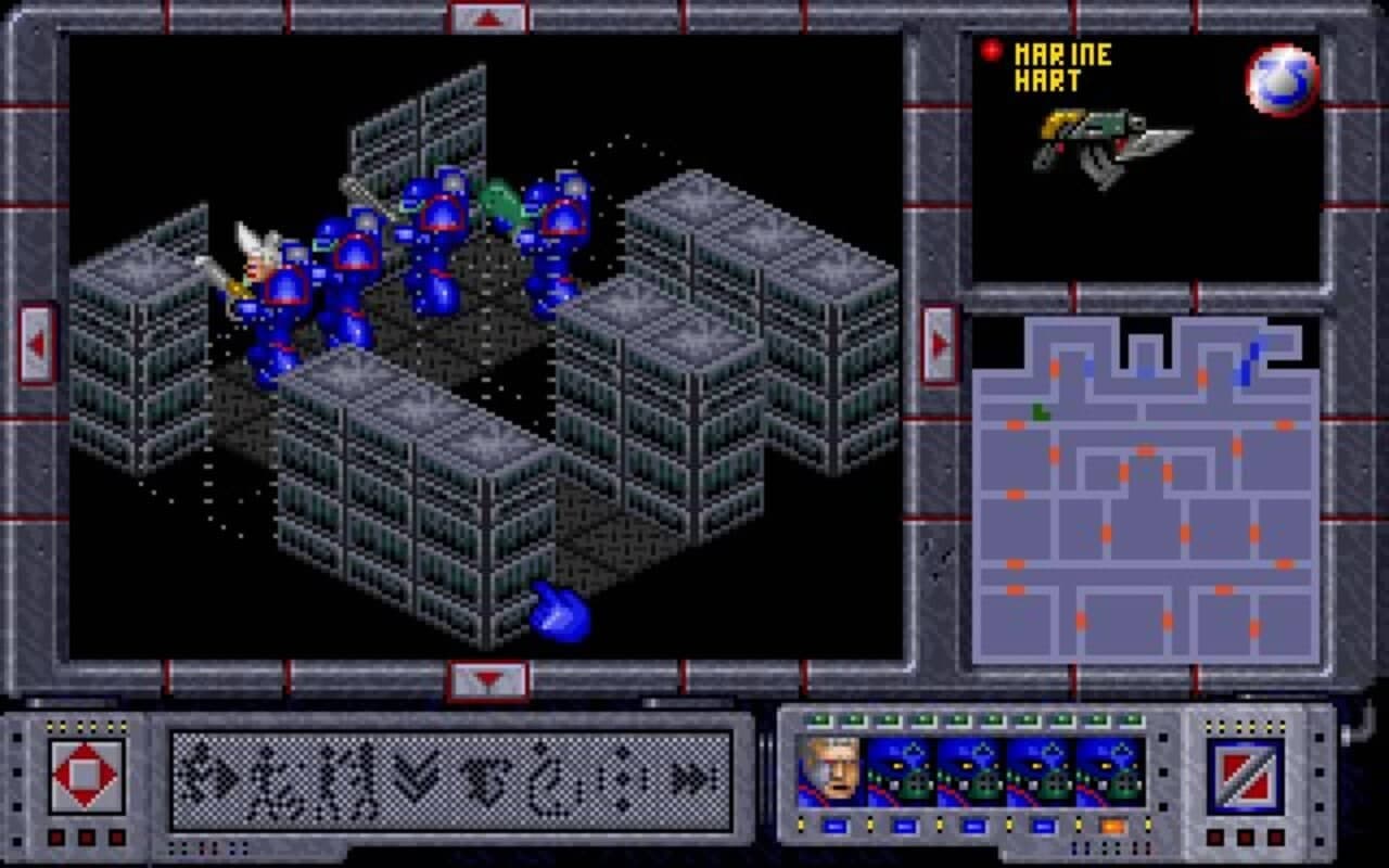 Gameplay screen of Space Crusade (5/8)