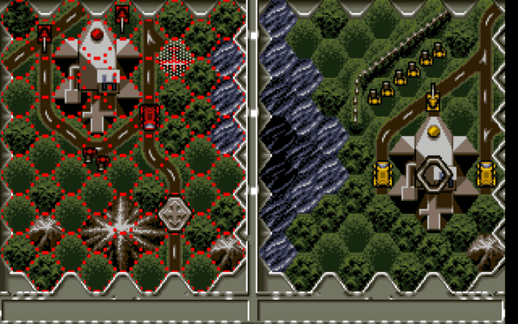 Gameplay screen of Battle Isle (4/8)