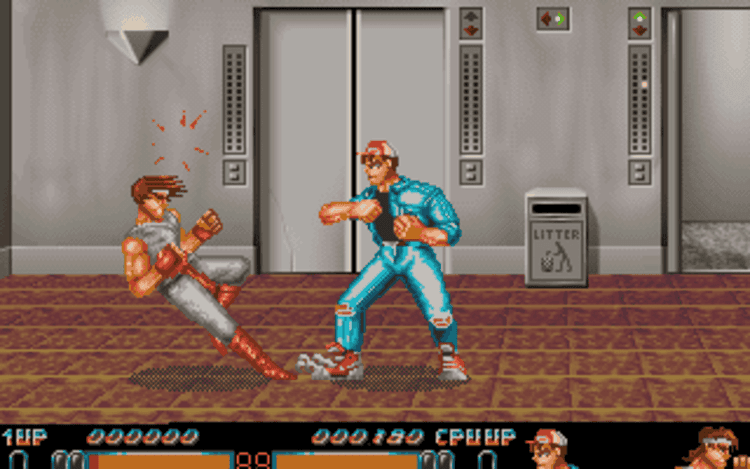 Gameplay screen of Body Blows (2/4)
