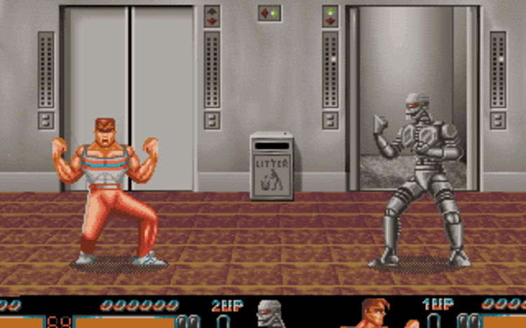 Gameplay screen of Body Blows (4/4)