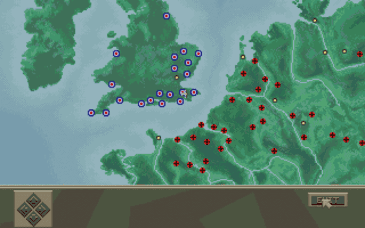Gameplay screen of Aces Over Europe (6/8)