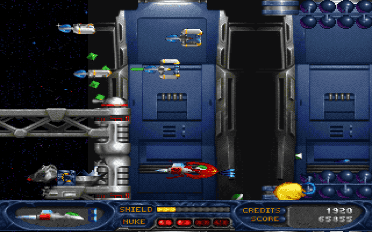 Gameplay screen of Stargunner (2/8)