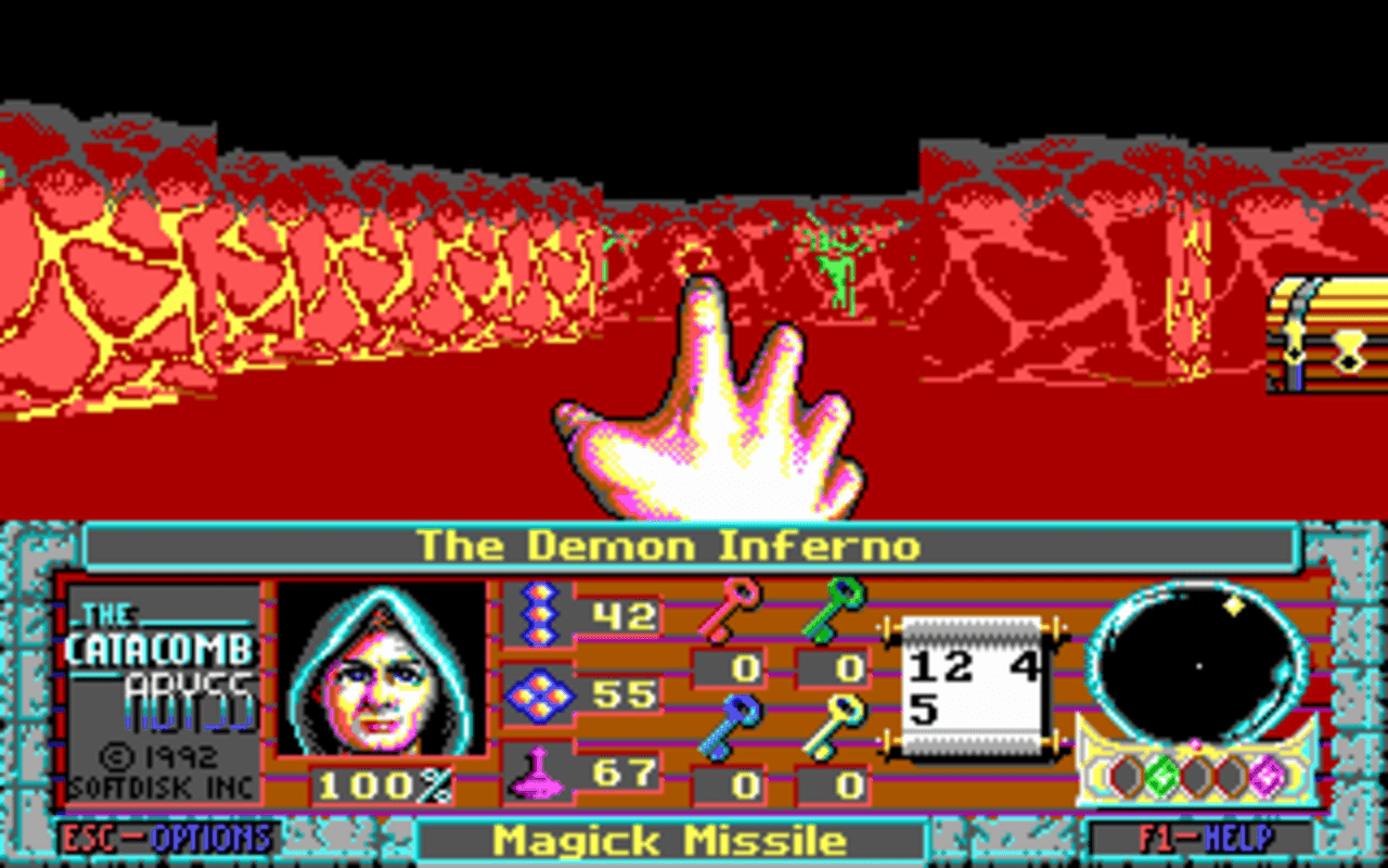Gameplay screen of The Catacomb Abyss (1/8)