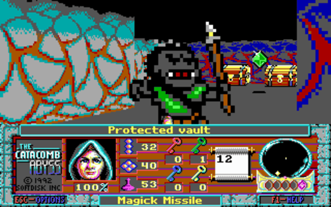 Gameplay screen of The Catacomb Abyss (6/8)