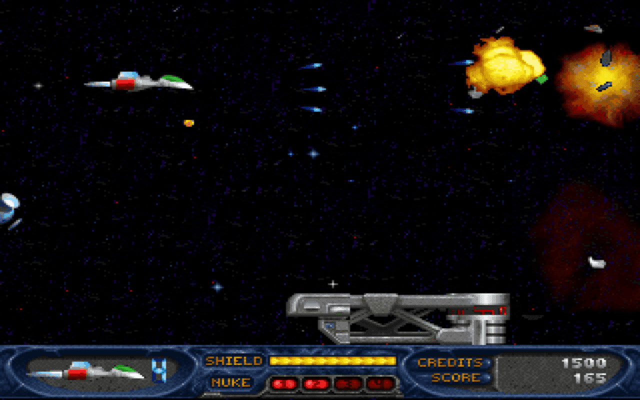 Gameplay screen of Stargunner (7/8)