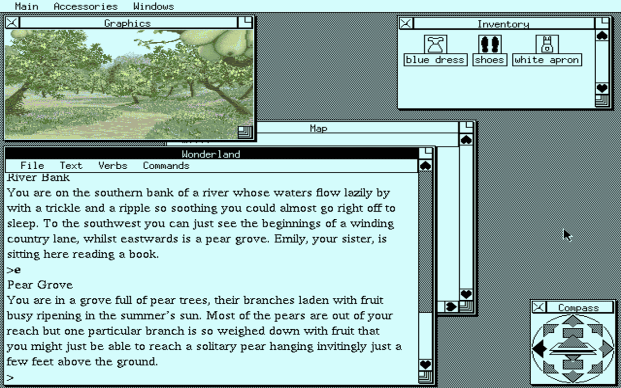 Gameplay screen of Wonderland (1/4)