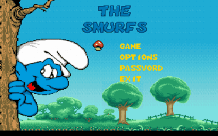Gameplay screen of The Smurfs (4/8)