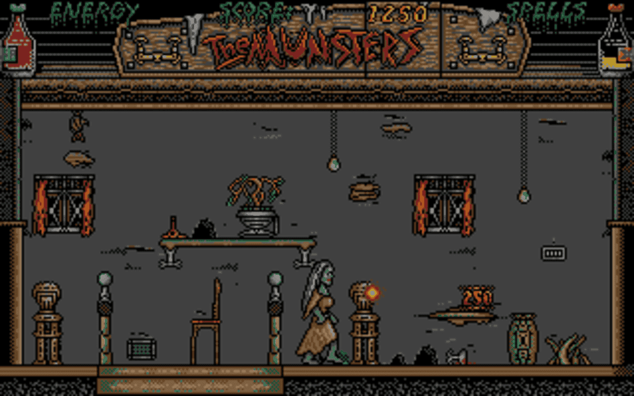 Gameplay screen of The Munsters (1/4)