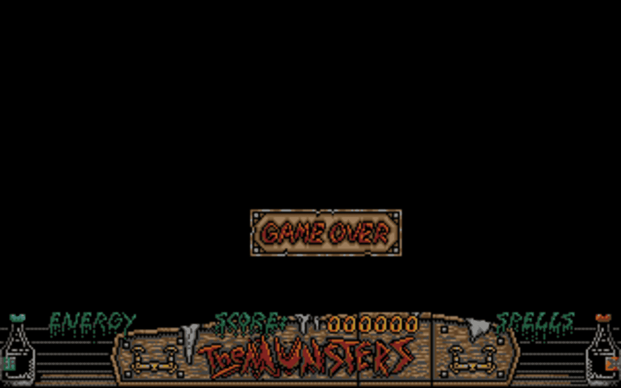 Gameplay screen of The Munsters (2/4)