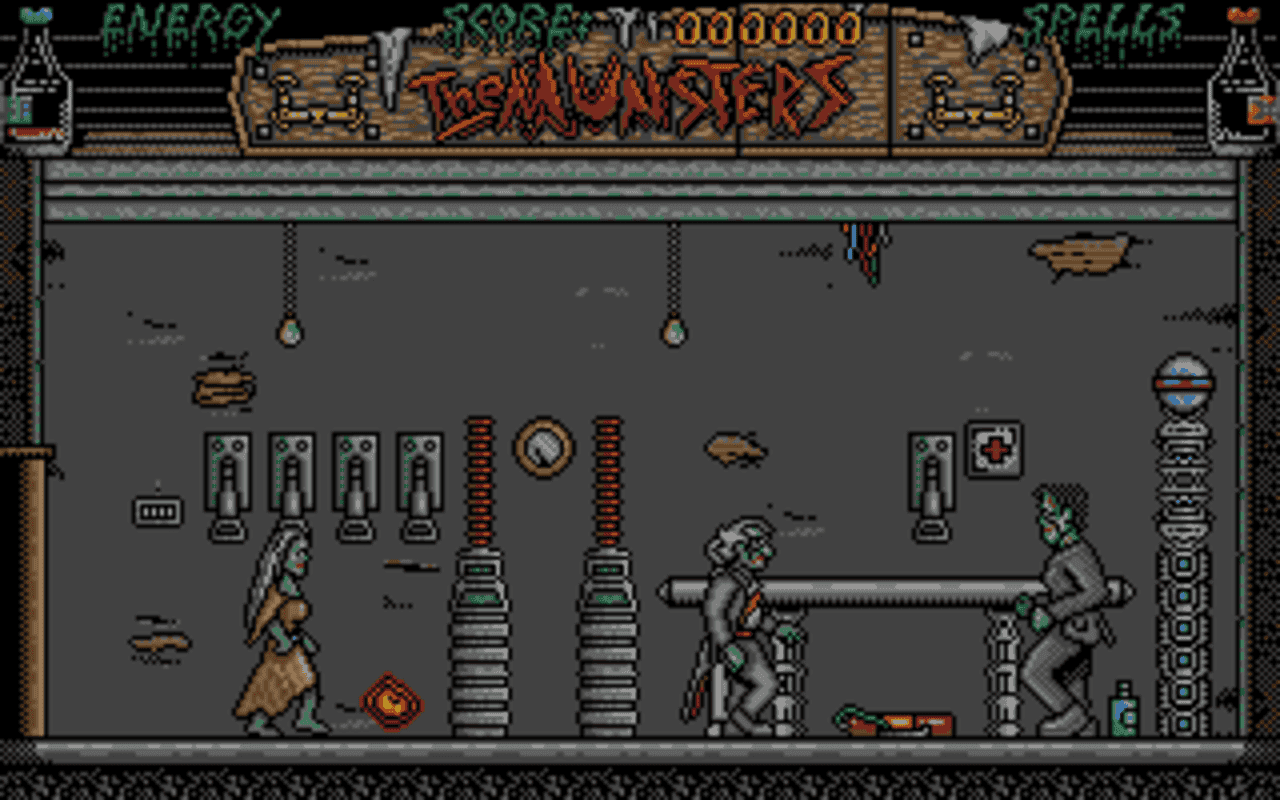 Gameplay screen of The Munsters (4/4)