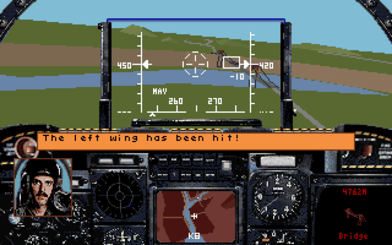 Gameplay screen of A-10 Tank Killer (2/8)
