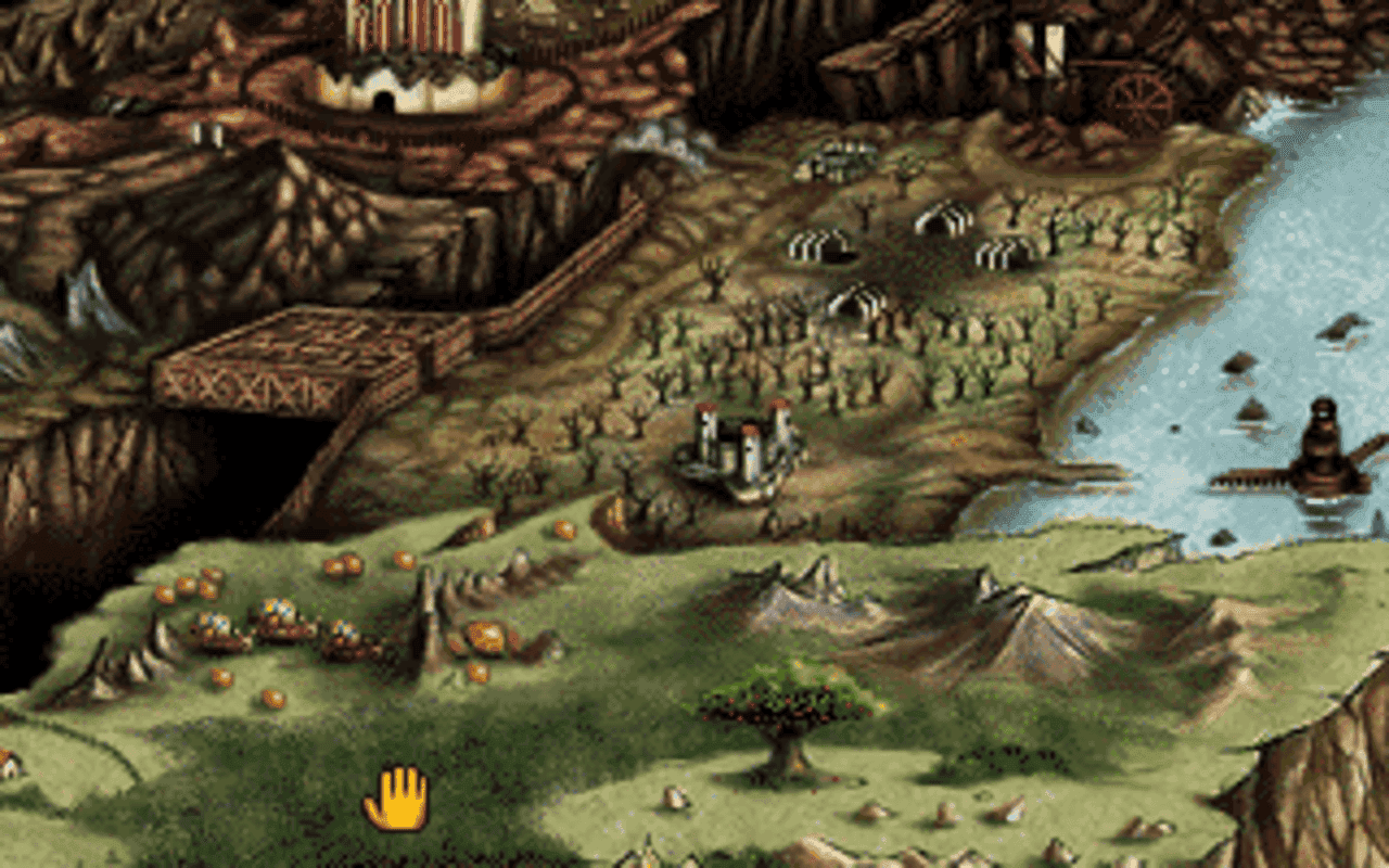 Gameplay screen of Anvil of Dawn (3/8)