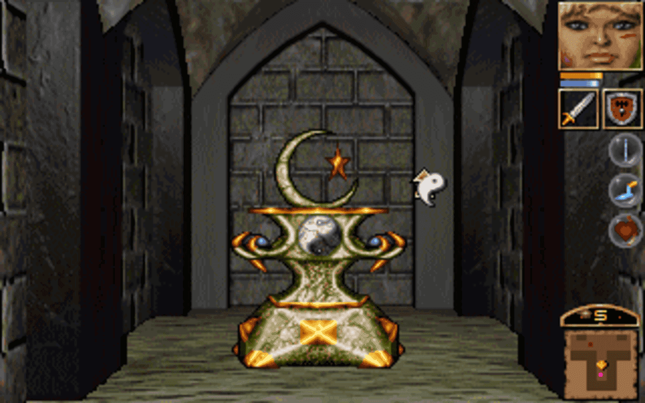 Gameplay screen of Anvil of Dawn (4/8)