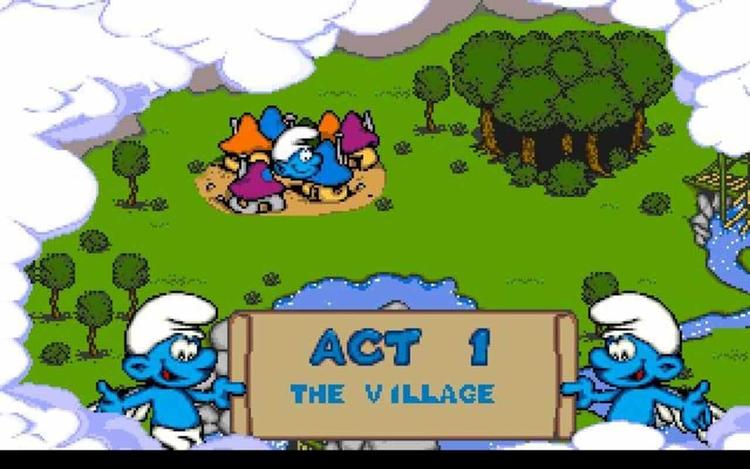 Gameplay screen of The Smurfs (5/8)